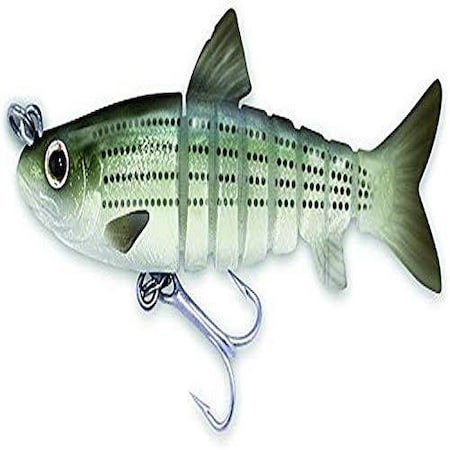 Vudu Mullet, 45, 12 Oz, High Definition Striped Mullet Sinking E-VM45